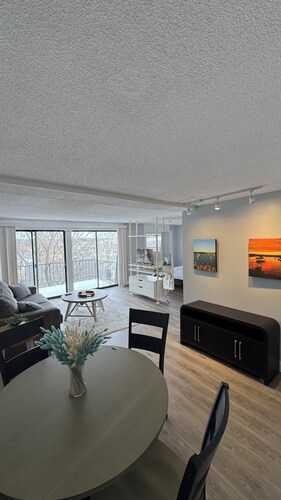 Cozy Studio With Patio,  with sleeper sofa in perfect Mystic CT