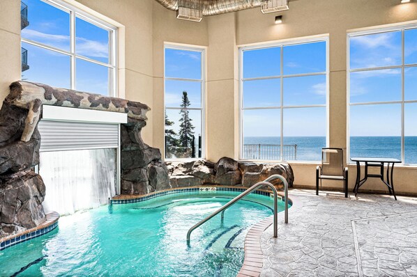 Indoor pool, a heated pool