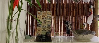 Cabin 20km from Paraty with garden and waterfall in the backyard surrounded by nature.