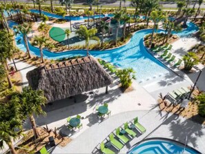 Outdoor pool, a heated pool - Summer Special, Lakeview, 15 min to Disney, pool, spa, theater, Vgames, karaoke (Kissimmee)