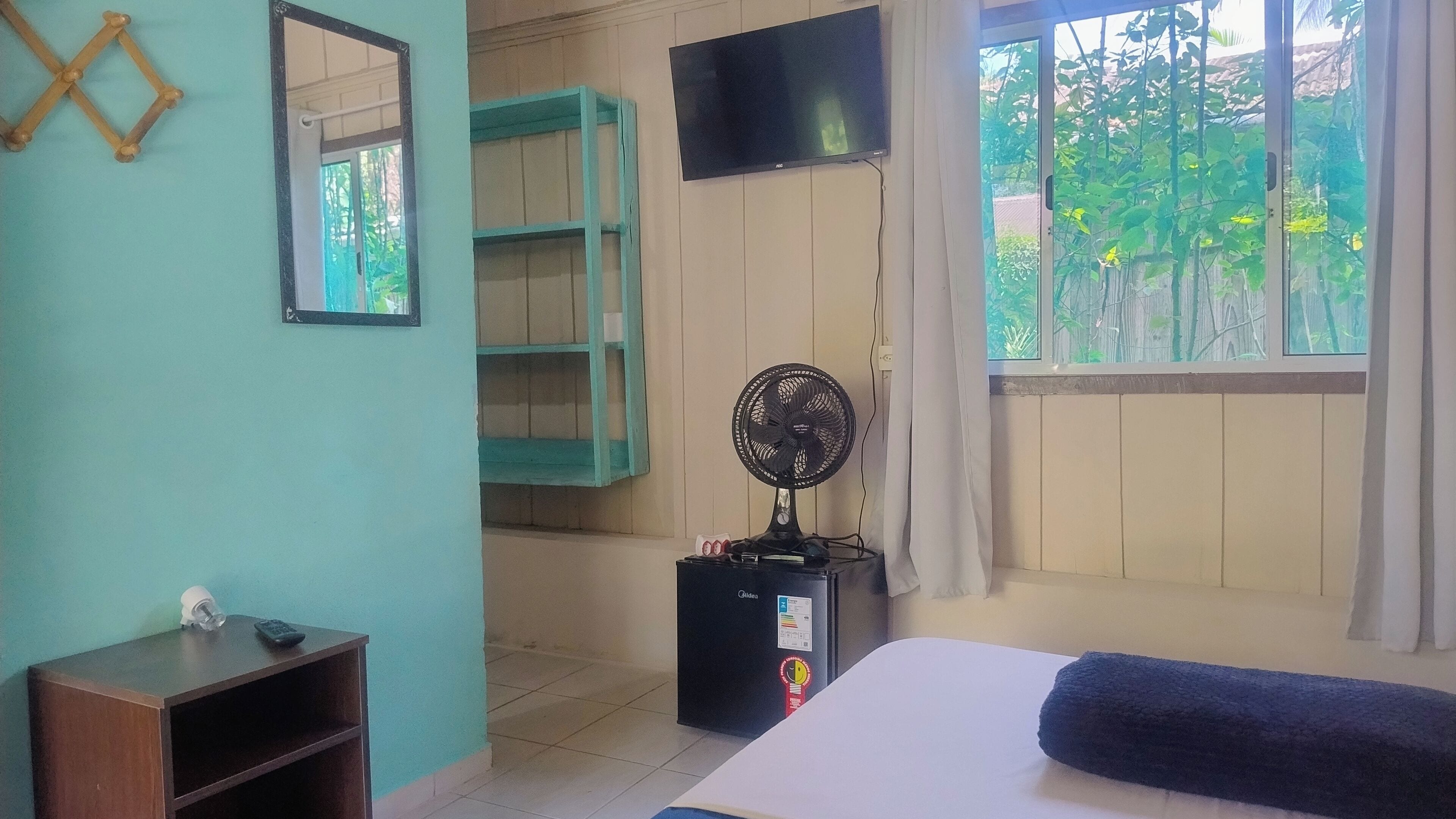 Classic Double Room, 1 Double Bed, Private Bathroom, Beachside | Laptop workspace, free WiFi, bed sheets