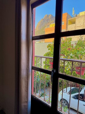 Basic Double or Twin Room, Balcony, Mountain View | Balcony view - Hotel Casa de los Abuelos (Bernal)