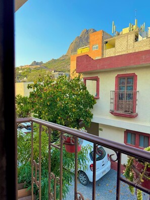 Basic Double or Twin Room, Balcony, Mountain View | Balcony view - Hotel Casa de los Abuelos (Bernal)