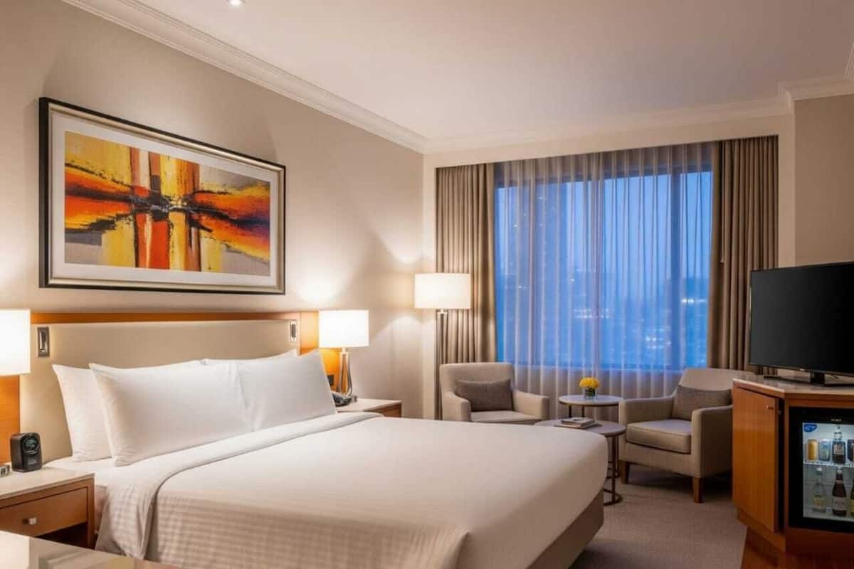 Escritorio, espacio para trabajar con laptop y wifi gratis