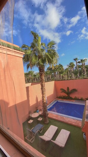 Terrace/patio - Charming villa in Marrakesh with a heated pool and a garden (Marrakesh)
