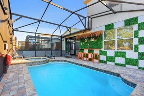 屋外プール、温水プール