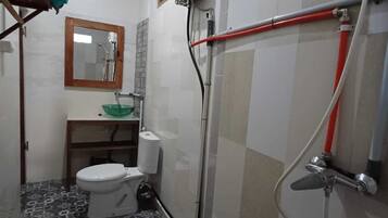 Comfort House, Patio, Garden View | Bathroom | Shower, free toiletries, towels, soap