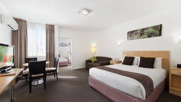 Blackout curtains, iron/ironing board, free WiFi