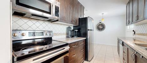 Microwave, oven, stovetop, dishwasher