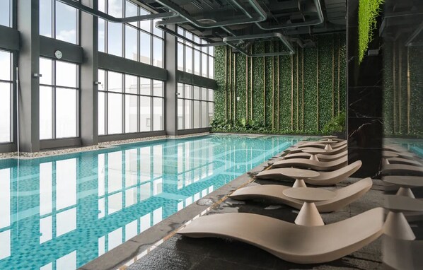 Indoor pool, outdoor pool