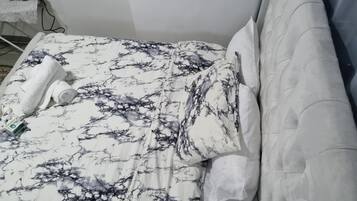 Desk, iron/ironing board, free WiFi, bed sheets