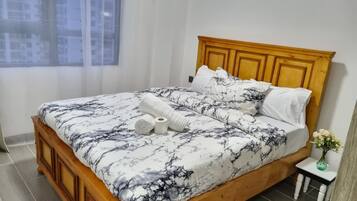 Desk, iron/ironing board, free WiFi, bed sheets