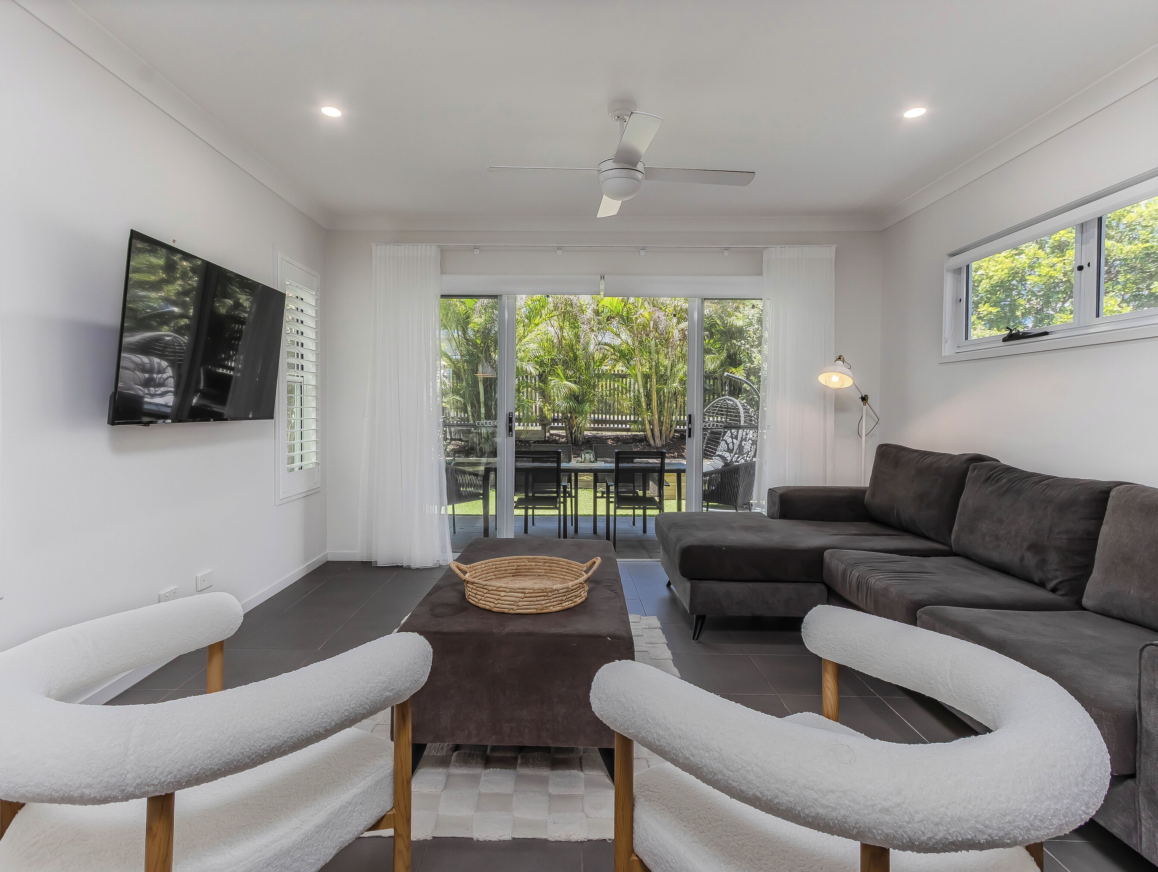 Apartment, 3 Bedrooms, Patio | Living area | Flat-screen TV