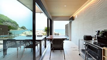 Luxury Villa, Non Smoking, Ocean View | Private kitchen | Full-size fridge, microwave, oven, stovetop