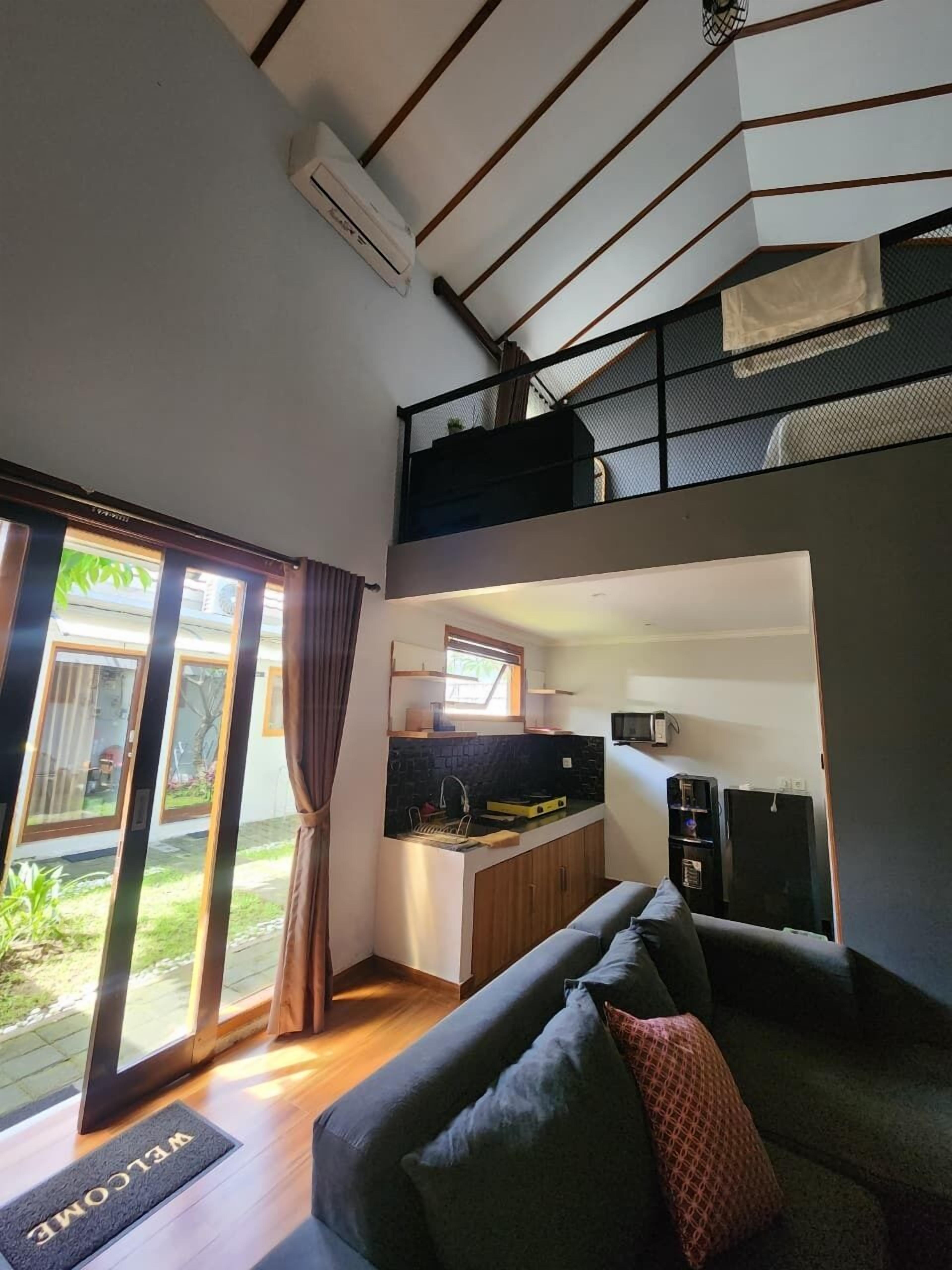 Dupleks Deluks, pemandangan kebun | Area keluarga