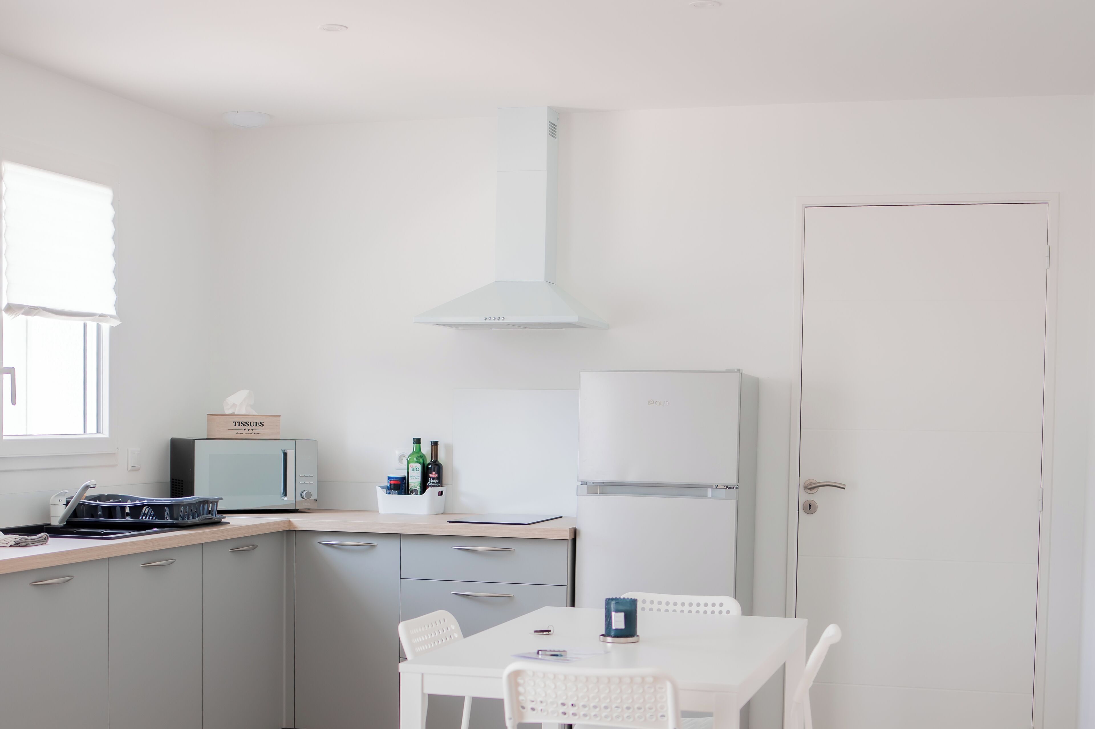 Apartemen Comfort, 2 kamar tidur, pemandangan halaman | Dapur pribadi