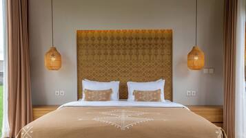 Villa Confort | Caja fuerte, tabla de planchar con plancha, ropa de cama