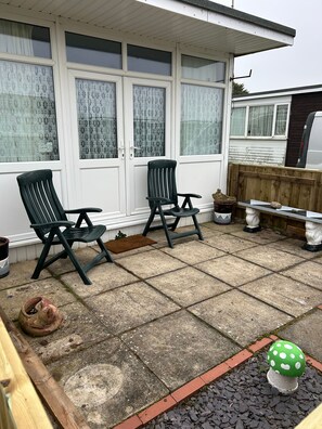 Chalet, 1 slaapkamer, roken, terras | Terras