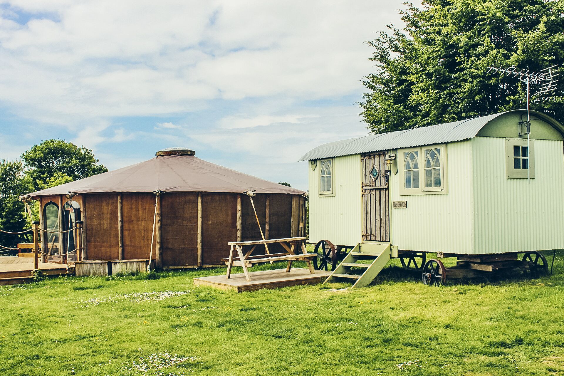 Traditionele kamer, en-suite badkamer, uitzicht op de binnenplaats (Shepherds Hut Double) | Exterieur
