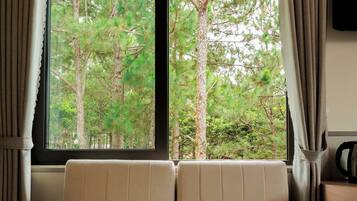 Blackout curtains, soundproofing, free WiFi