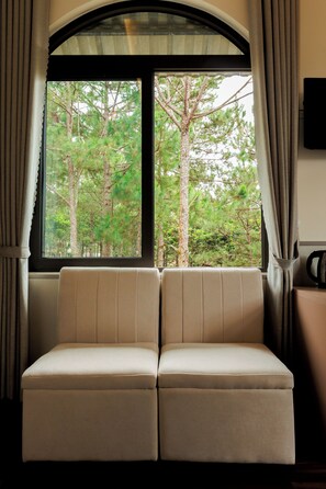 Blackout curtains, soundproofing, free WiFi