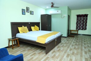 Luxury Suite, City View | In-room safe, desk, laptop workspace, blackout curtains