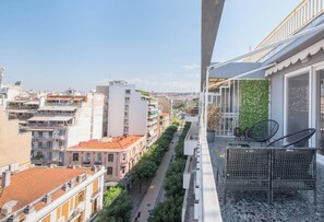 Apartment, 2 Schlafzimmer, Balkon, Stadtblick | Balkon