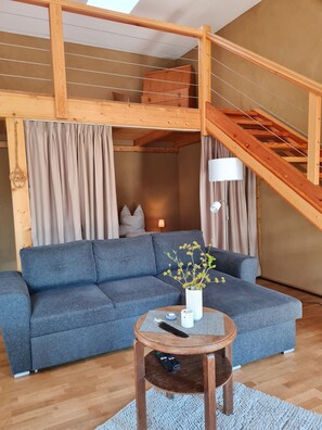 Living area - BUND Apartment with Wi-Fi and Terrace (Lenzen)