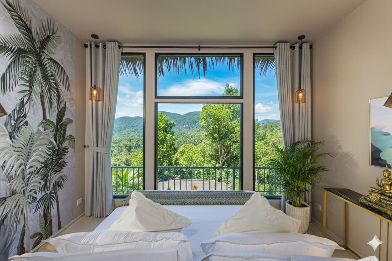 Deluxe Villa, 2 Bedrooms, Balcony, Bay View | In-room safe, blackout drapes, free WiFi