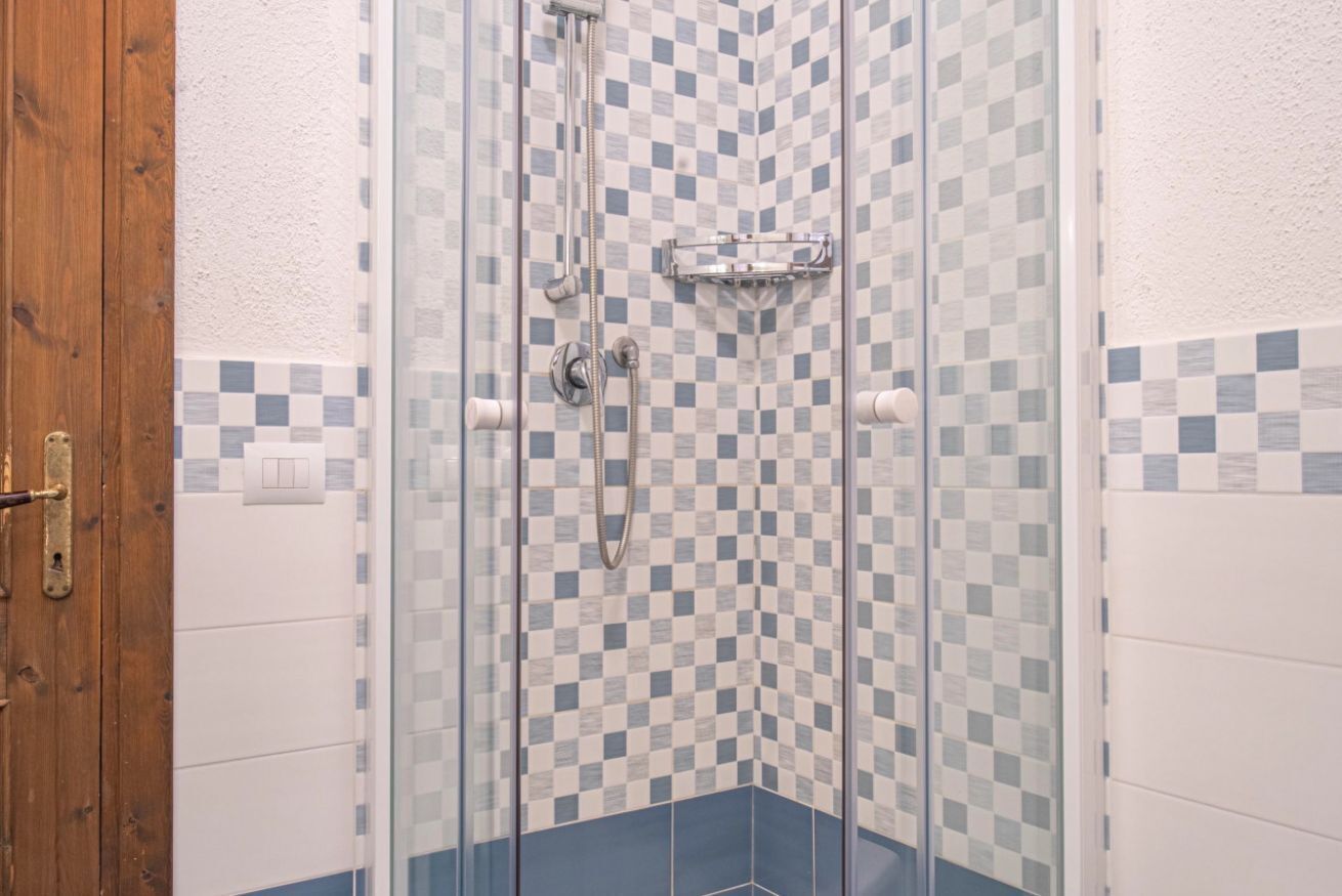 Douche, bidet, serviettes fournies, papier toilette
