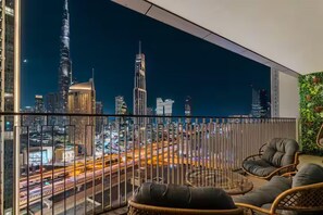 Balcony view - Full Burj View 2 min to Dubai Mall (Dubai)