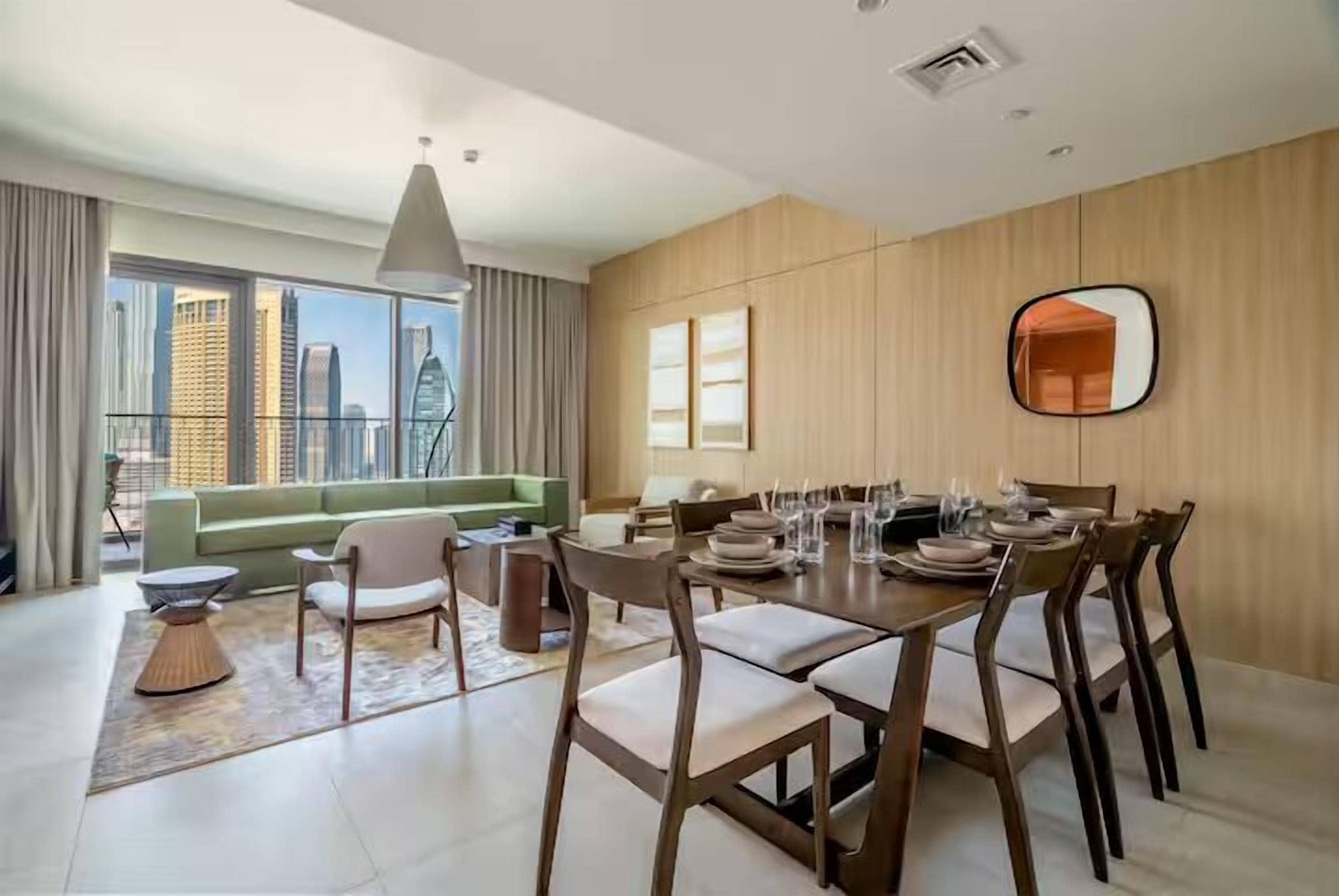 Luxury Apartment, Balcony, City View | In-room dining