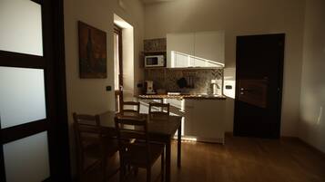 Quadruple Room, Balcony, Partial Sea View | Private kitchen