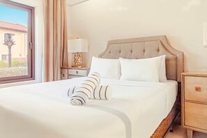 In-room safe, iron/ironing board, free WiFi, bed sheets - Bright 1BR Condo Steps from Pools & Gym by Bocobay (Noord)