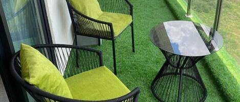 Familieleilighet, byutsikt | Balkong