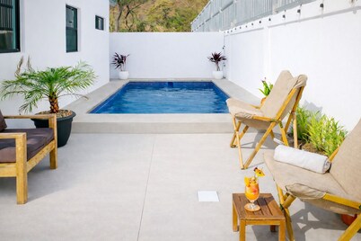 Pool loft house, 1-bedroom, 1-sofe-bed, San Juan del Sur, AC, hot water