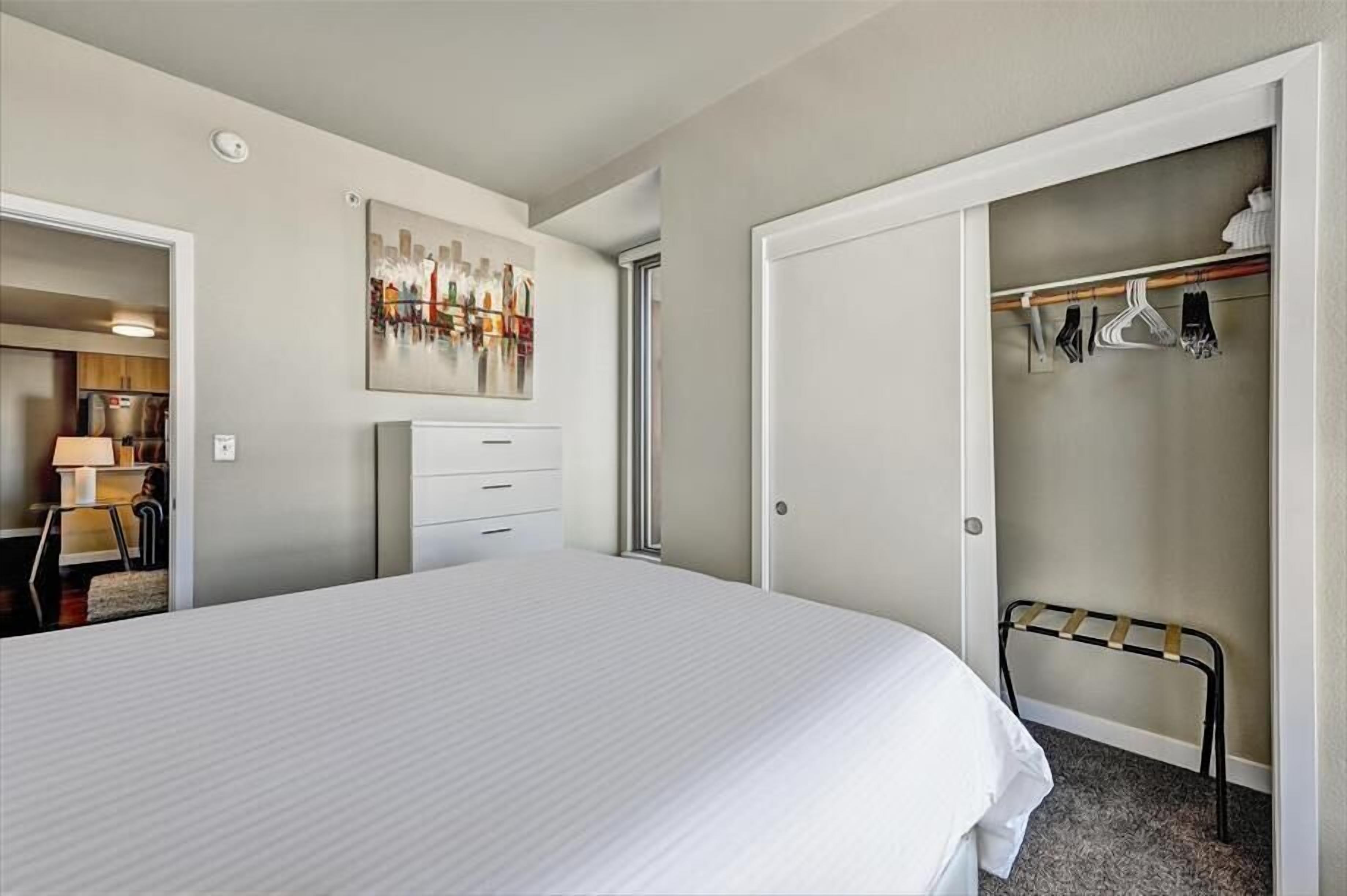 Desk, iron/ironing board, travel cot, free WiFi