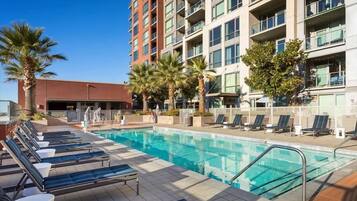 A heated pool