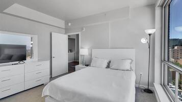 Desk, iron/ironing board, travel crib, free WiFi