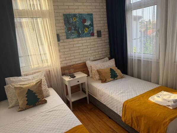 Habitación Confort con 2 camas individuales, vista a la ciudad | Wifi gratis 