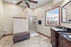 Sèche-cheveux, serviettes fournies, savon, papier toilette