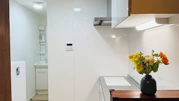 Lapis House 101, Non Smoking | Private kitchen | Fridge, microwave, stovetop, cookware/dishes/utensils