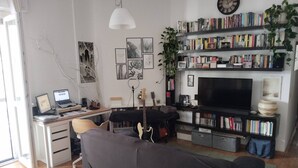 Shared Dormitory, 1 Bedroom, Smoking | Living room - Room-spacious Room in Three-room Apartme (Sesto San Giovanni)