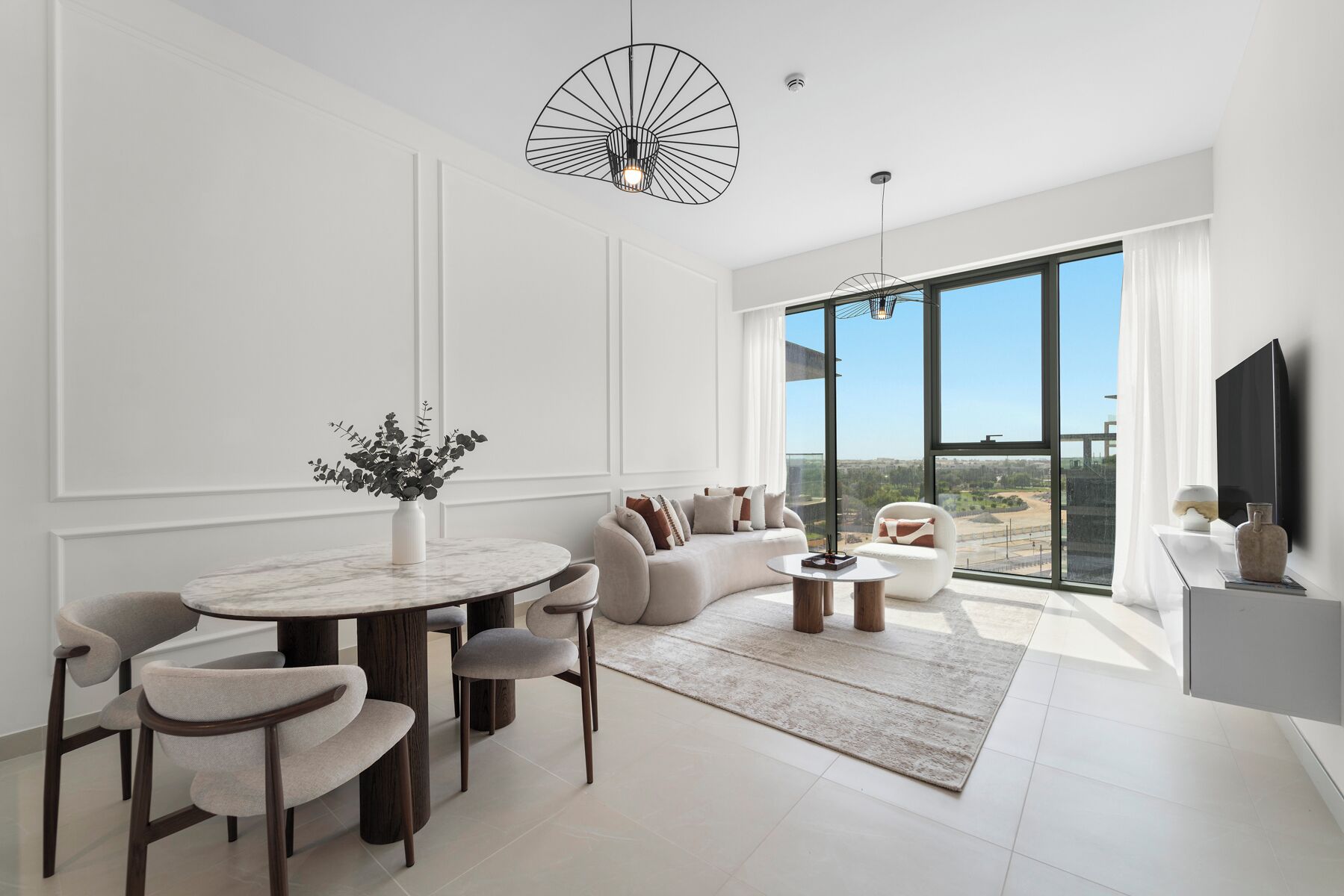 Spiseområde på rommet