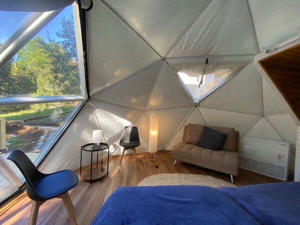 Superior Cabin, Patio, Mountain View | Free WiFi - HuellaBlanca Domos (Manchuria)