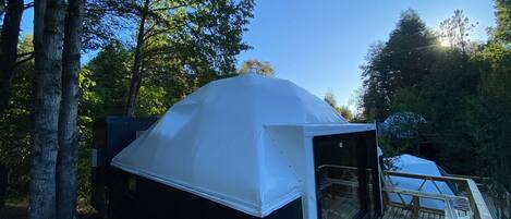 Superior Cabin, Patio, Garden View | Terrace/patio