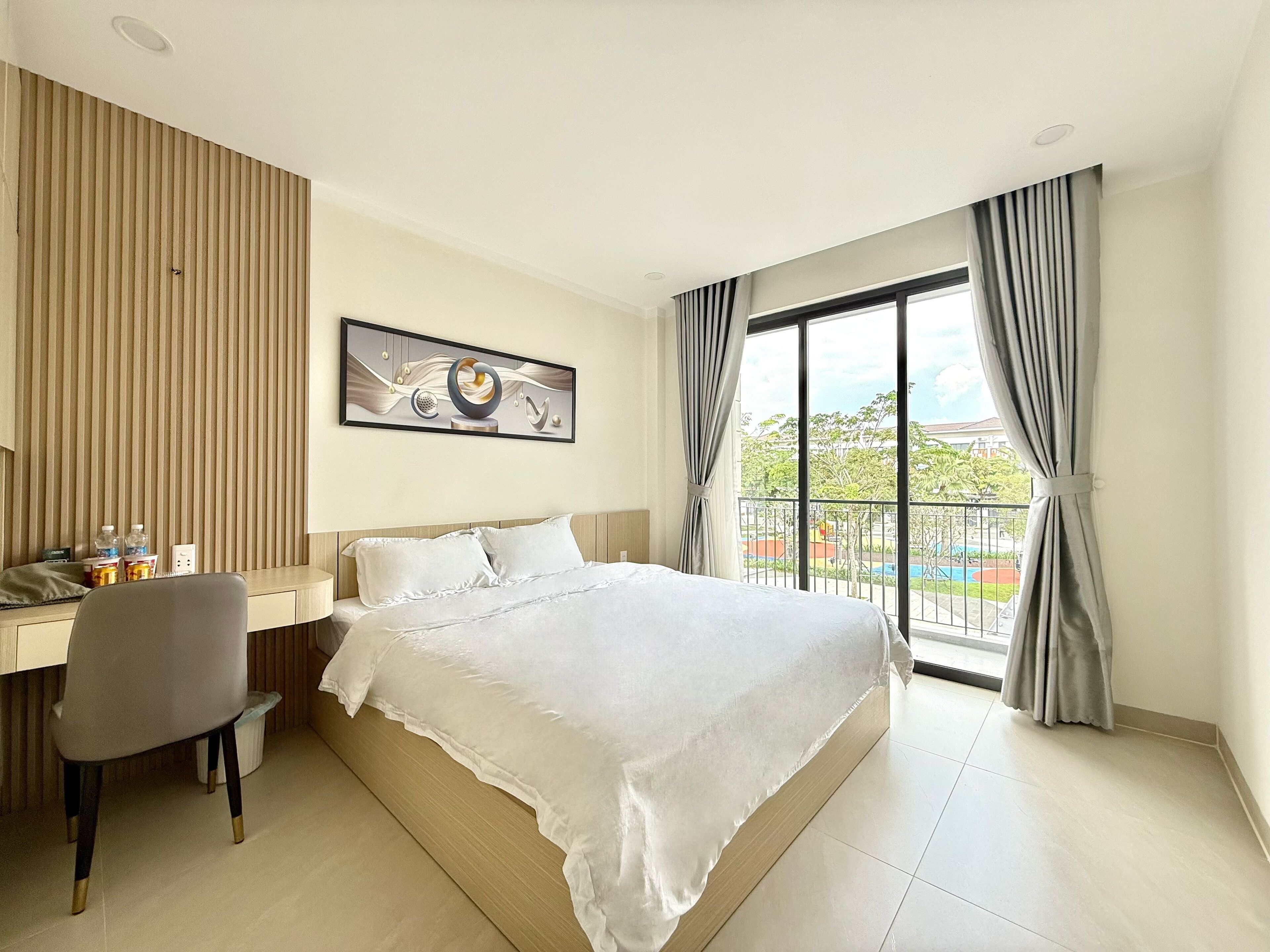 Vil·la estàndard, balcó, vistes al jardí