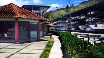 Outdoor wedding area