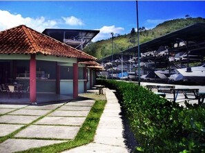 Outdoor wedding area
