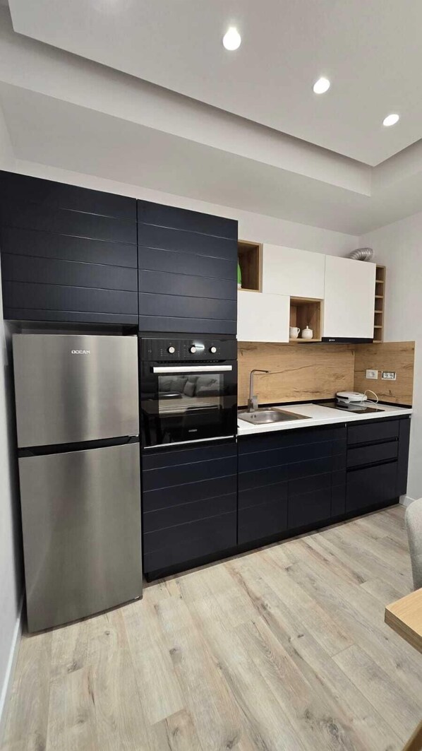 公寓, 1 間臥室, 陽台 | 私人廚房 | 電熱水壺